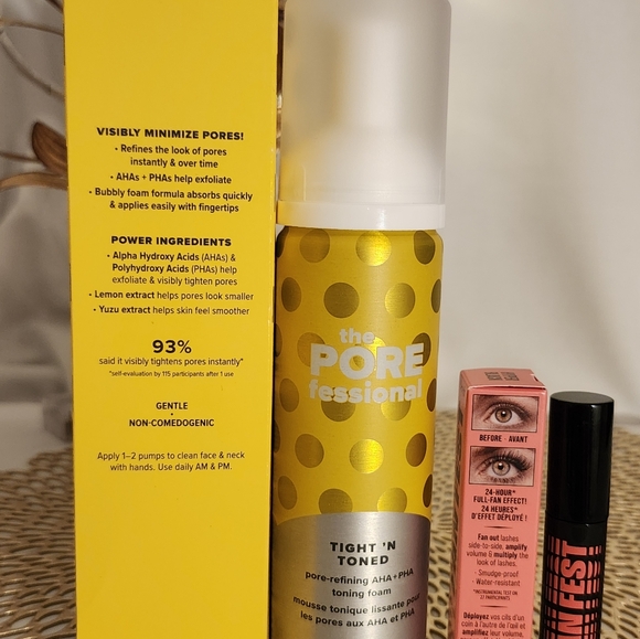 Benefit The POREfessional Tight 'N Toned Pore Refining Toning Foam &Fanfest Duo - Picture 4 of 6